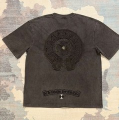 Chrome Hearts Horseshoe Washed Black T-Shirt Size M