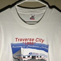 Vintage 1995 United States Post Office T-Shirt Traverse City Single Stitch XXL