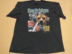 Vintage 3D Emblem Mens 2X Black 1993 Hangin Tough Easyriders 90s Key West FL NOS