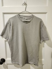 Zara Men’s T-shirt made of cotton fabric with irregular finishes. Round neck and