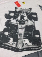 PUMA Scuderia Ferrari F1 Racing Graphic White T-Shirt Men’s Size Medium NWT