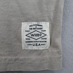 WillBO Shirt Mens Large Green Supima Cotton William Bowen Surf USA Minimalist