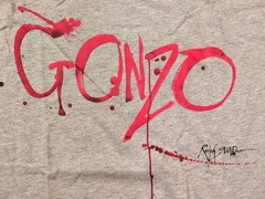 Hunter S. Thompson Ralph Steadman Fear And Loathing T Shirt XL GRAY Gonzo