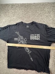 Cabela’s Men’s T-Shirt Handgun stick To Your Guns Size 2XL Black