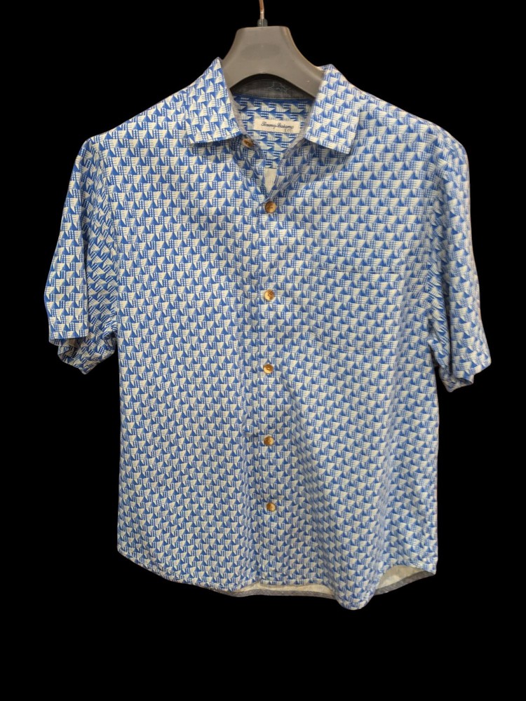 Prana Button Up Short Sleeve Organic Cotton/Recycled Polyester Medium