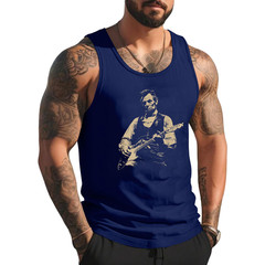 Abraham Lincoln Abe Lincoln Playing Guitar Retro Vintage Tank Top