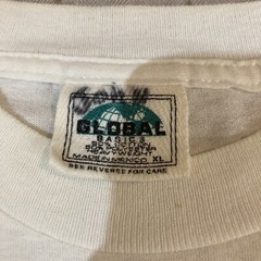 Vtg Canoe Shirt Graphic Tee Rowing Nature Art River Outdoors Sports Global Water
