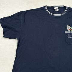 Vtg 1999 Warner Bros Studio Store Marvin The Martian Pocket Tee Navy Mens 3XL