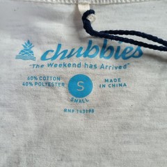 Chubbies Men’s The Wind Slammer Tank Top Graphic Sunset Waves Size S New W/ Tag