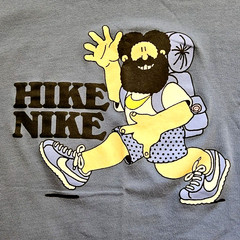 Rare Vintage 90s Nike Hike Nike Camping T-Shirt Size Medium Large