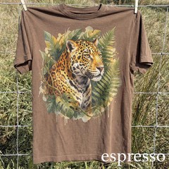 Jaguar Wildlife Jungle Graphic Comfort Tee Big Cat Animal Nature