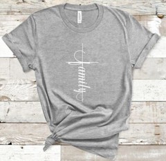 Family Cross T-shirt , Christian Cross, Family Cross Shirt, XS, S, M, L, XL