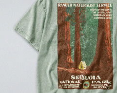 100% Cotton Tee – Unisex Retro Oversized Fit – Sequoia National Park Print