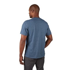 Milwaukee Men’s Medium Blue Cotton/Polyester Short-Sleeve Hybrid Work T-Shirt