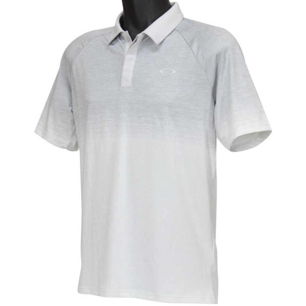 Oakley Four Jack Gradient Polo Mens Size S Small Lunar Rock Grey Golf Shirt Tee