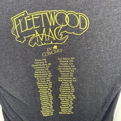 Next Level Fleetwood Mac T Shirt Mens Small Gray Concert Tour Graphic Tri-Blend