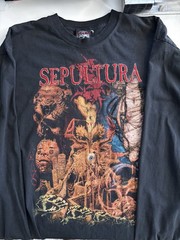 Vintage Sepultura Shirt Size XL Rare Mexican Bootleg 90s
