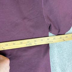BYLT Shirt Mens L Drop Cut S/S V-Neck Lux Maroon Stretch Curved Hem Athletic