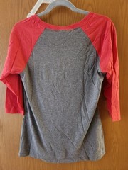 Matco Tools Raglan Baseball Tee Shirt District Perfect Tri Gray Red Size Small