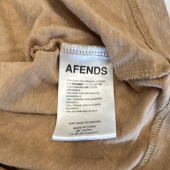 Afends Men’s hemp t shirt Logo Crew Neck Short Sleeve Organic Cotton