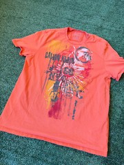 Y2K 2000s Calvin Klein Graphic T Shirt Size L Grunge Skater Emo Cyber Tee