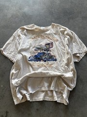 Mens Gildan Dave Grube “Mongoose Chasis” Cream Graphic Print Racing Tee Size XXL