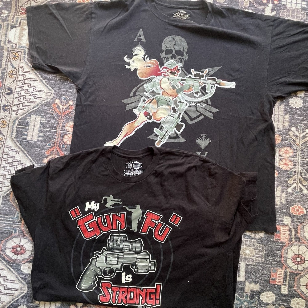 7.62 Design Men’s T-Shirt Size 2XL Lot Of 2 Bombshell Series