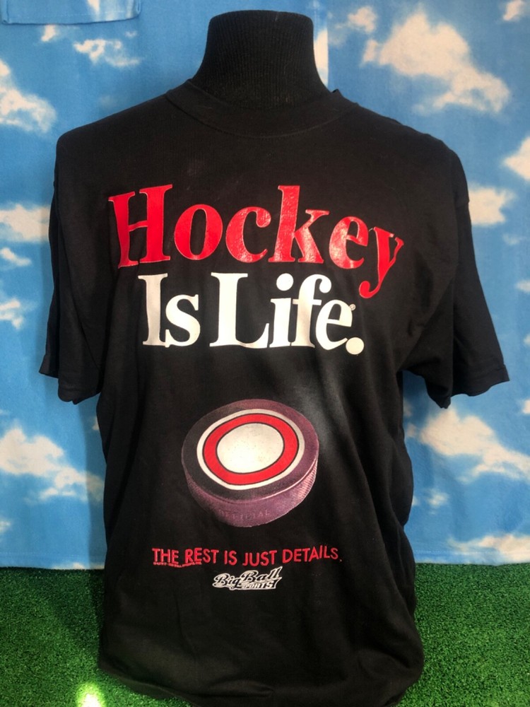 Hockey is life T-shirt Shirt XL Big ball sports Black C31