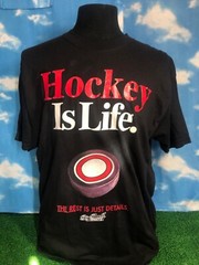 Hockey is life T-shirt Shirt XL Big ball sports Black C31