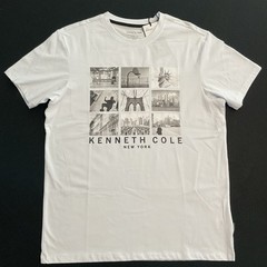 Kenneth Cole Graphic Tee shirt Men’s Size Medium The Core Edit Collection White