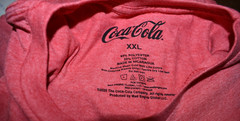 Coca Cola Mens Enjoy Coke Distressed Print Red Heather Shirt New 2XL