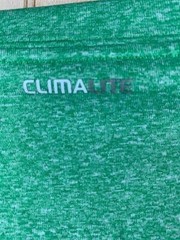 Adidas Size Medium Mens Tee Shirt Climalite Green Short Sleeve Crew Neck