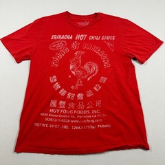 Tee Luv Sriracha Sauce Vintage Retro Red T-Shirt – Size L