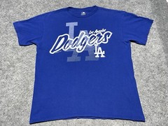 MLB Los Angeles Dodgers Blue LA Baseball Team Large Shirt