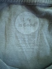 Life Is Good Shirt American Flag Spread Good Vibes Mens L Classic Fit July 4th