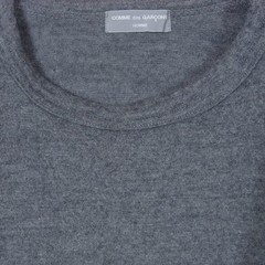 Comme Des Garcons Homme 02Aw Hg-T029 Tanaka Wool Full-Length Cut And Sew Long Sl