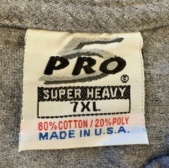 The Untouchables size 7XL bling studs 5 Pro Super Heavy gray Tee T-Shirt