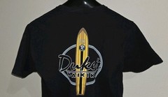 Soft Black Hui Nalu Honolulu NextLevel Duke’s Waikiki Graphics Size L Tee Shirt