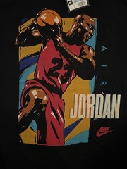 VTG 1990s Nike Air Jordan Michael Jordan T-shirt NWT Unisex Size M Black