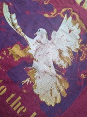 Vintage Single Stich Hanes God LovingUSA Dove Positive Christian T-shirt 80s-90s