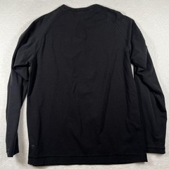 Public Rec Shirt Mens Large Black Long Sleeve Henley Stretch Casual Pima Top