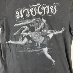 Vintage Rare Muay Thai Shirt Large Boxing Kickboxing UFC MMA Wrestling Thailand