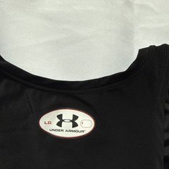 Under Armour Long Men’s Jogging Running Workout Sleeveless Top Black LARGE