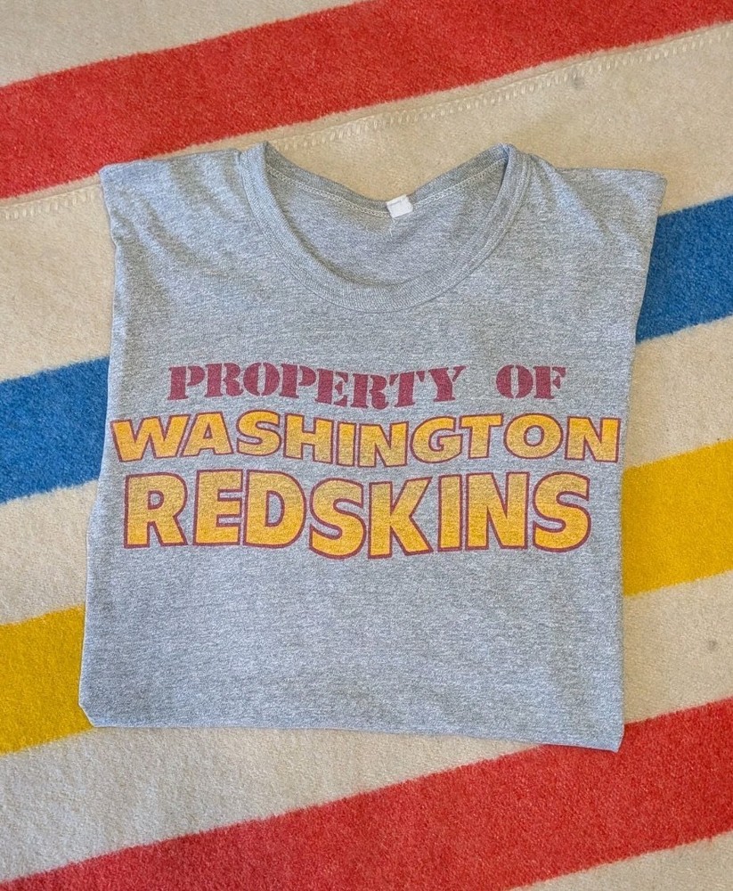 VTG 60s USA Made Property Of Washington Redskins Football Tri-Blend T-Shirt M
