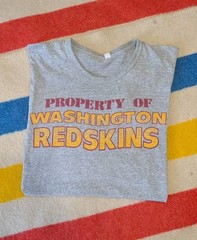 VTG 60s USA Made Property Of Washington Redskins Football Tri-Blend T-Shirt M