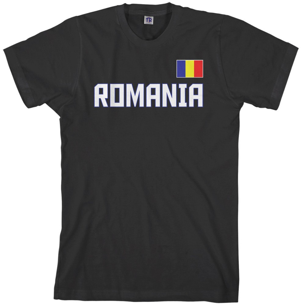Threadrock Men’s Romania National Team T-shirt bucharest flag