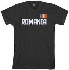 Threadrock Men’s Romania National Team T-shirt bucharest flag