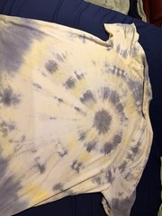 Grateful Dead Tie-Dye Graphic Logo Print Yellow/White/Blue Tee 3XL Big & Tall