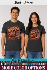 Howdy Halloween Shirt, Western Haunted Motel Pumpkin Tee