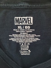 Marvel C-Life Group Black Graphic Print T-shirt Size XL Marvel Heroes